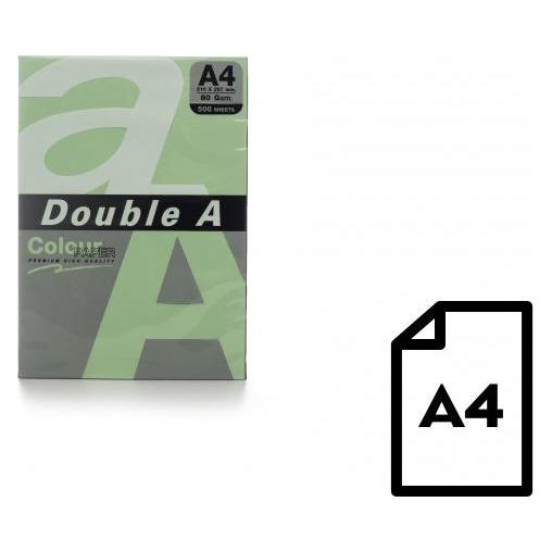 Double A Colour paper, 80g, A4, 500 sheets, Emerald (A4, 80 g/m²) (DA-Emerald)