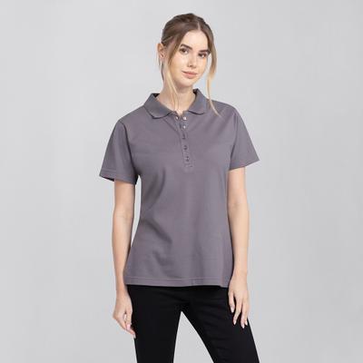 Exner Damenpoloshirt graphit Gr. L : graphit : 96% Baumwolle 4% Elasthan 200 g/m² : L