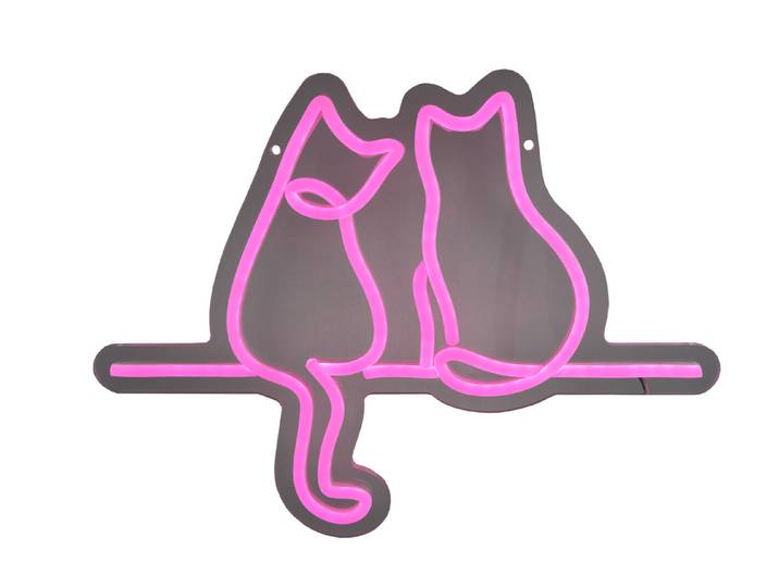 Neon Light Katze