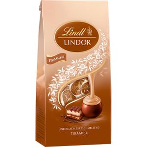 Lindt Pralinen Lindor, 10 Stück, Tiramisu, einzeln verpackt, 137 g