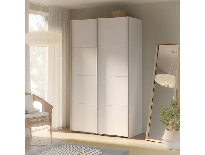 Forte SOPHISTISPACE Kleiderschrank 120, Moderner Schrank mit 2 Schwebetüren, Hol