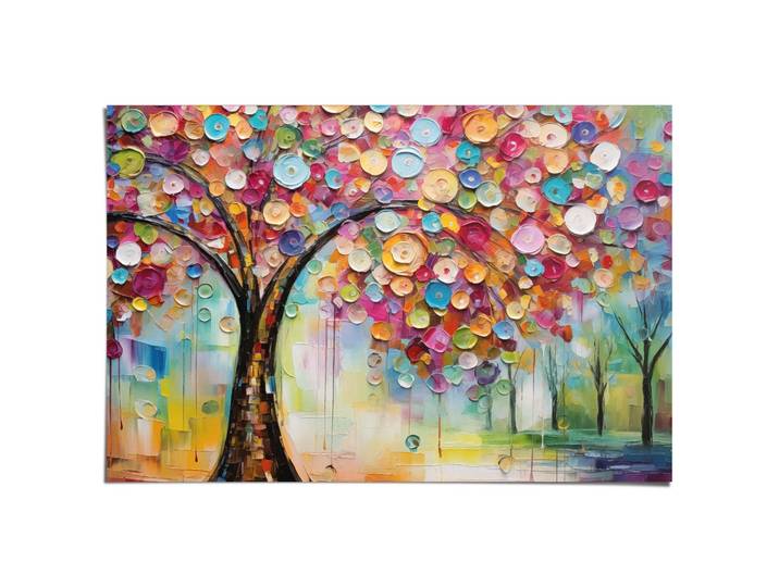 Poster REINDERS Life Tree , bunt (farbe bild(er): mehrfarbig), B:91,5cm H:61cm T:0,1cm, Bilder, Poster, Hobbyraum - Mehrfarbig - 150 gr. Papier - 91,5x61 cm