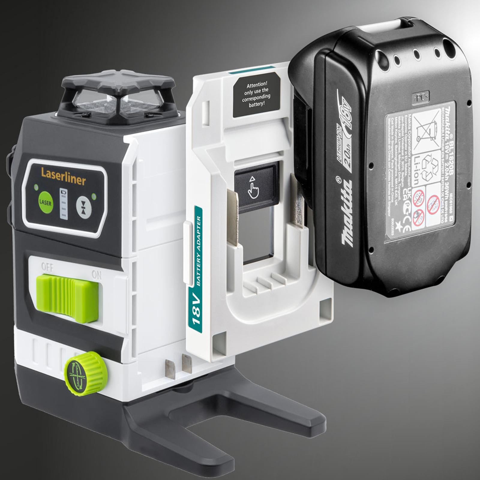 Laserliner kruislijnlaser Multi-18V-serie met PowerAdapter Makita Professional