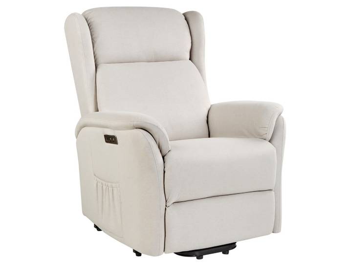 SESSEL creme USB-Port elektrisch verstellbar Elegy