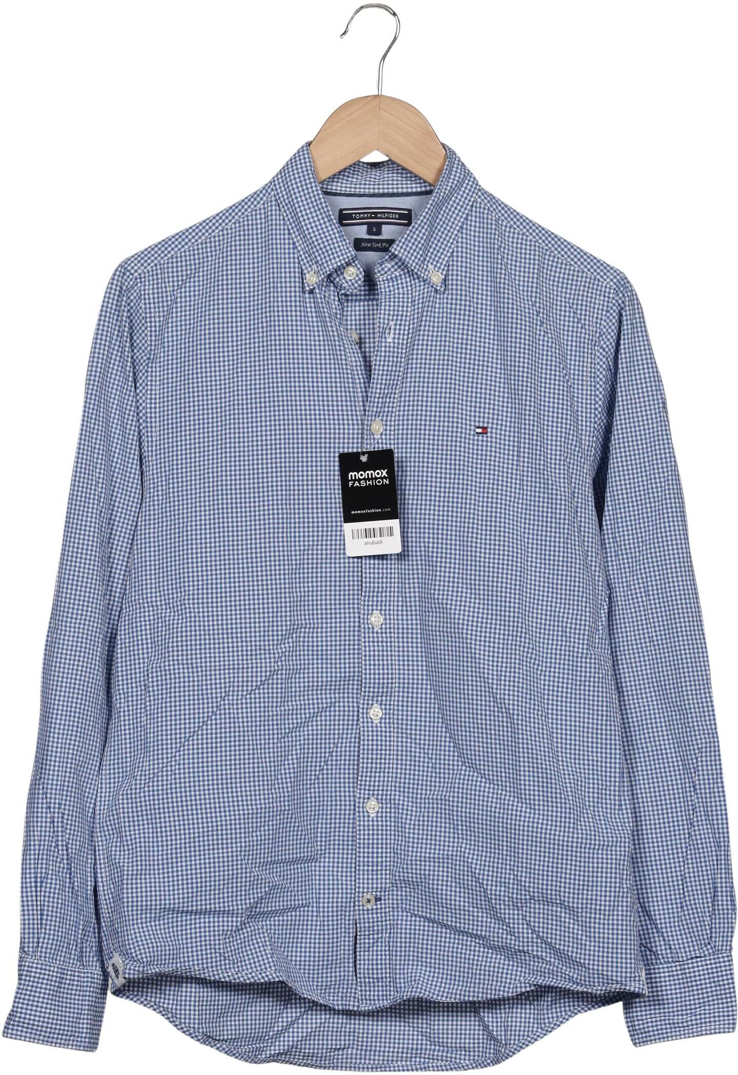 Tommy Hilfiger Herren Hemd, Hellblau, Gr. S, Baumwolle - Second Hand