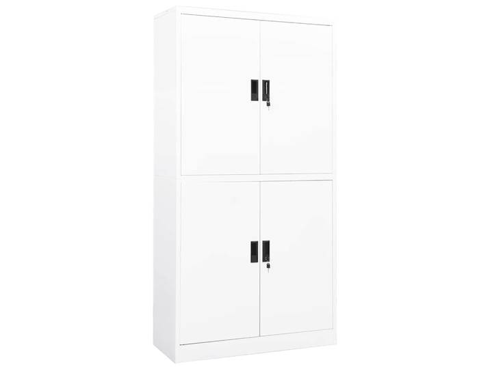 vidaXL Büroschrank Weiß 90x40x180 cm Stahl