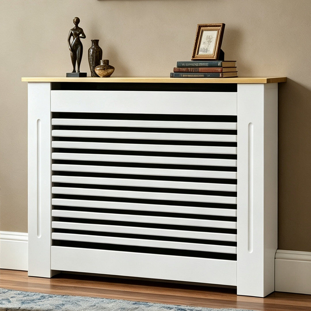 B Fashion Radiator Cover Size: 92.5cm H x 112cm W x 20cm D