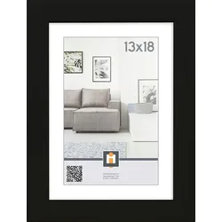 Intertrading Bilderrahmen Livorno 16 x 21 cm Kunststoff Schwarz