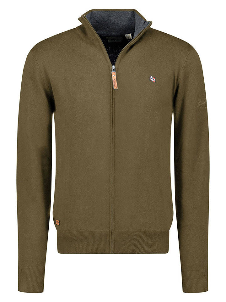Geographical Norway Cardigan "Fregate" in Khaki - XL