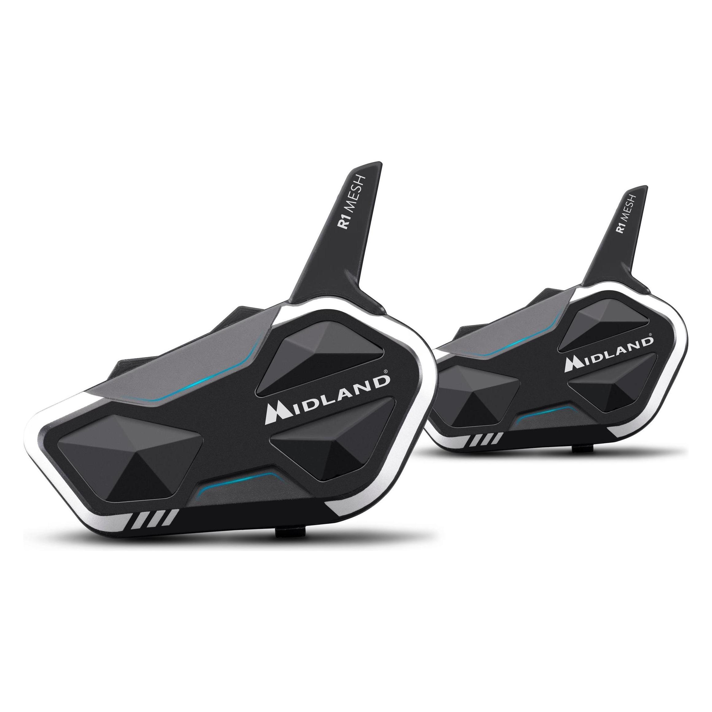 Midland R1 Mesh Bluetooth-Headset für Motorräder (2er Set) (C1585.01)
