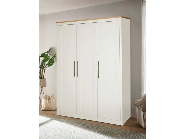 OTTO home Kleiderschrank Büsum Schlafzimmer Schrank (stabile robuste Bauweise mit optimaler Aufteilung) Schlafzimmerschrank Landhaus Design Garderobe Schrank Bestseller