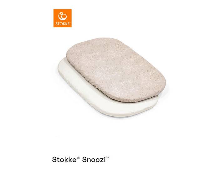 Stokke Matratzenbezug Snoozi, Creme, Beige, 45x0.5x81 cm, Schlafen, Babybettausstattung, Matratzenschutz Babybett