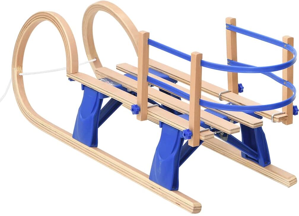 vidaXL Traîneau pliable avec dossier 110 cm Contreplaqué