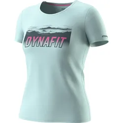 Dynafit Transalper Graphic Damen T-Shirt kurze Ärmel Cloud Blue Gr. S