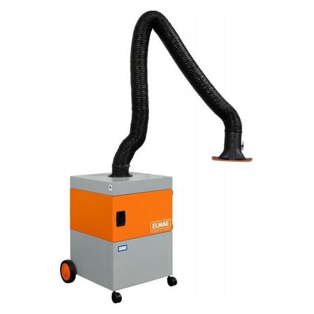 Elmag - Absauganlage, fahrbar, Profi-Master, H13 AT-Edition Absaugarm Ø 150mm/4m in Schlauchausführu (Absauganlage) (58654)