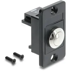 DELOCK Panel Mount Drucktaster schwarz