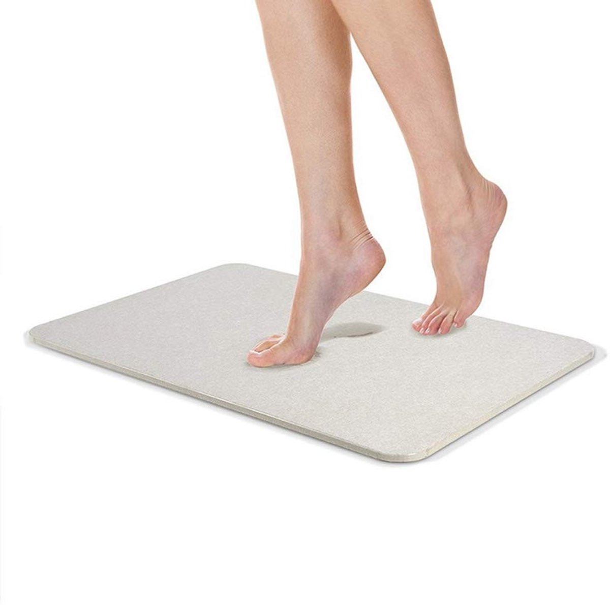 Omgoods Badmat Antislip Sneldrogend - Diatomeeënaarde Douchemat - 35 x 45 cm
