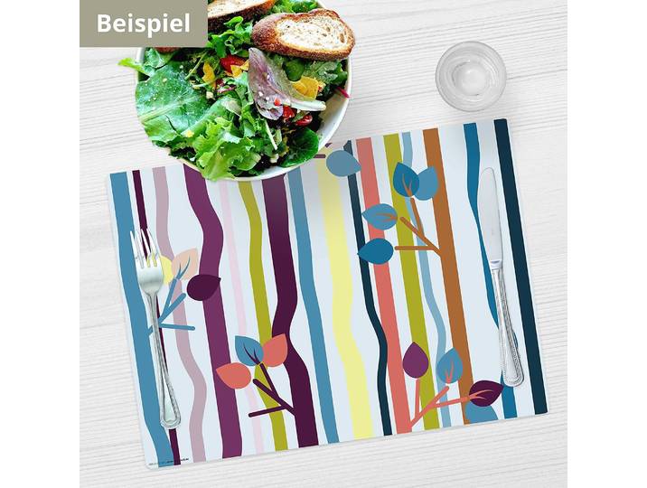 Tischset Waldmuster 4er-Set 44 x 32cm Grün