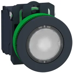 Schneider Electric XB5FWCUST03 Leuchtdrucktaster, Kunststoff, komplett, 30mm, kundenspezifisch via Konfigurator