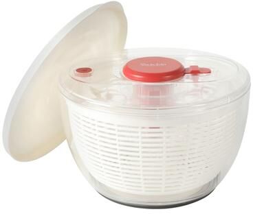 Sur La Table Kitchen Essentials Sur La Table Kitchen Essential 6.3 Qt Salad Spinner, Fruit Wahser, Fruit Washing Bowl with Strainer, Vegertable Cleaner
