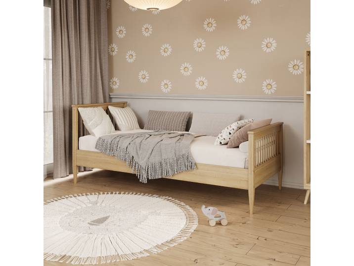 Lit 90x200 Sommier Inclus Emilia Bois