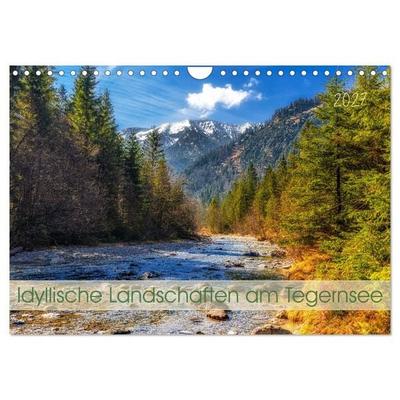 Idyllische Landschaften am Tegernsee (Wandkalender 2027 DIN A4 quer), CALVENDO Monatskalender
