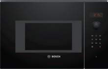Bosch BFL523MB1F Einbau Mikrowelle 800W Schwarz AutoPilot7 LED-Display Versenkknebel