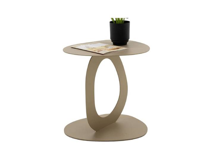 Designer Beistelltisch Ovalo - Beige - Luxusbetten24