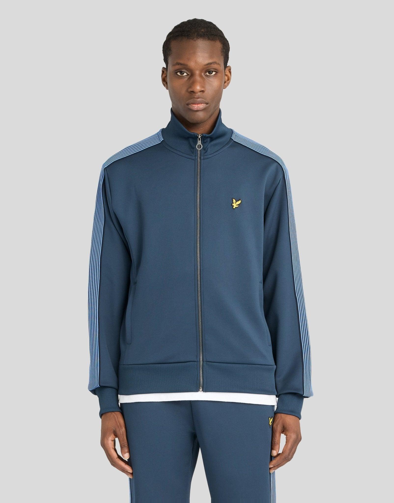 Gestreifte Trainingsjacke mit Tape