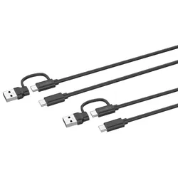 Speedlink STREAM Play & Charge USB-C/A Kabel Set für PS5, schwarz