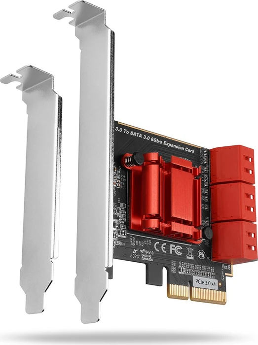 AXAGON PCES-SA6, 6x interner SATA 6G-Anschluss, PCIe-Controller