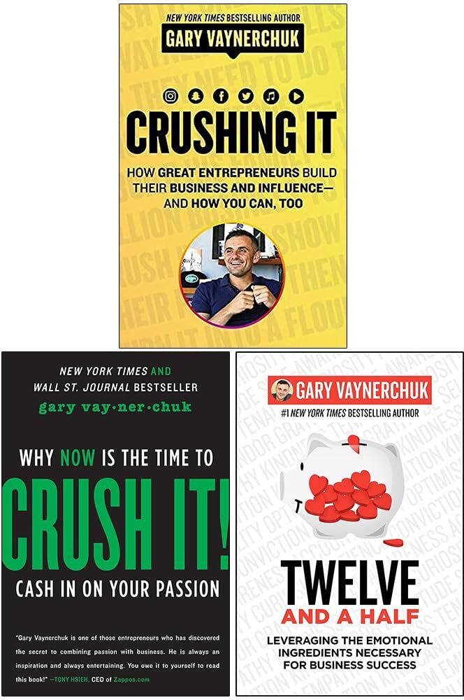 Harper Business Gary Vaynerchuk 3 Book Set – Crushing It!, Crush It! & Twelve and a Half Collection