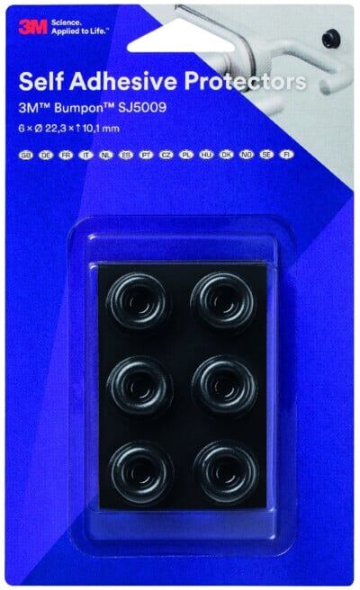3M Bumpon, 40 pcs. Tampons élastiques transparents 12,7 x 3,1 mm (7100145645)