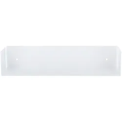 Wandregal Lyra aus Metall, modern und pulverbeschichtet, Weiß, 50 cm Breite