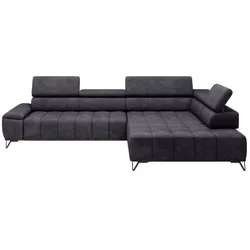 Ecksofa Palladio Stoff Grau Graphit