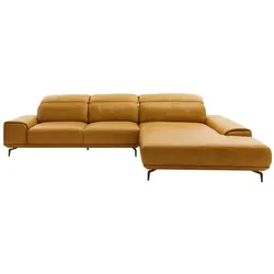 Musterring Ecksofa MR 2490 Leder Kurkuma 342 x 207 cm