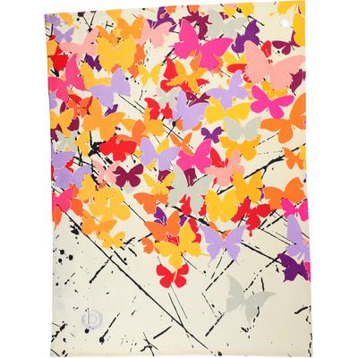 Geschirrtuch BUGATTI "Butterfly", bunt (naturweiß, flieder, rosa, gelb, bunt), B:50cm L:70cm, 100% Baumwolle, Geschirrtücher, Geschirrtuch