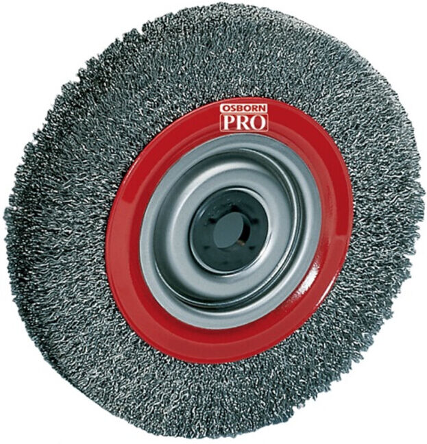 Brosse plate D. 100 mm épaisseur du fil 0,3 mm câble en acier vitesse de rotatio ; Osborn (9902522163)