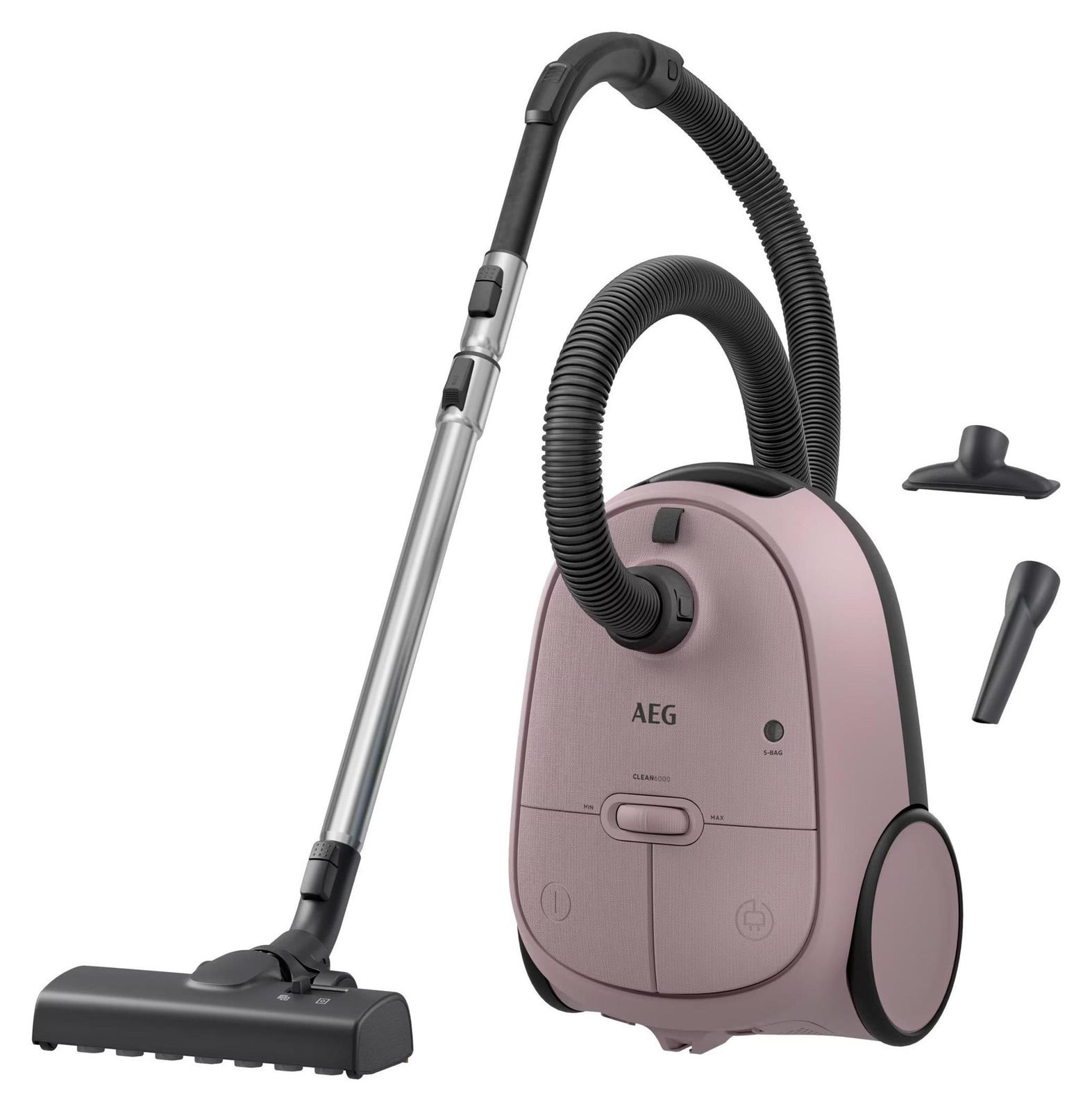AEG AB61C1WP Cilindervormige stofzuiger met stofzak, 850 W, 3,5 liter, hygiënisch filter