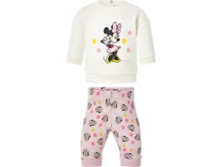 LUPILU® Ensemble molletonné bébé, 2 pièces (Minnie Mouse, 0-2 mois)