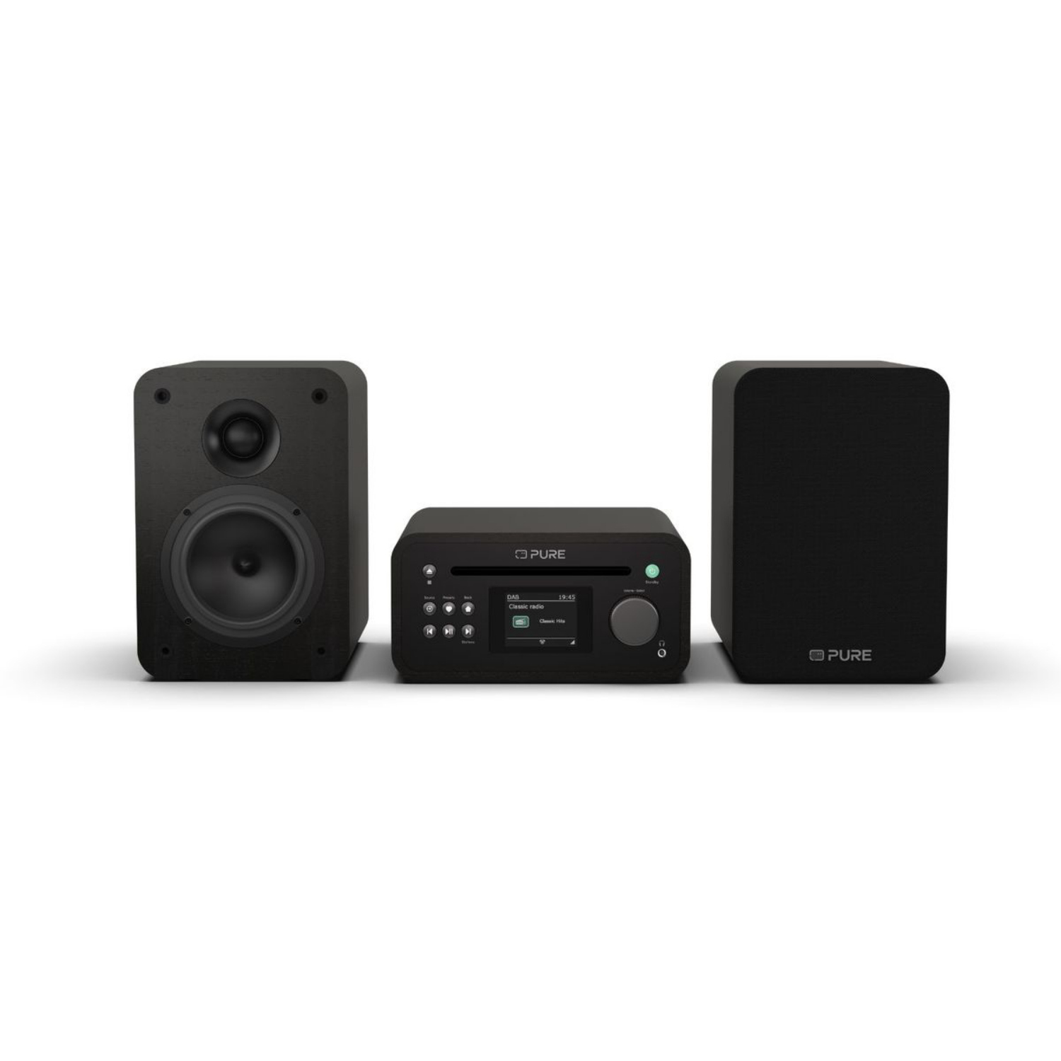 Pure Classic Stereo Mini black Micro-Stereo System