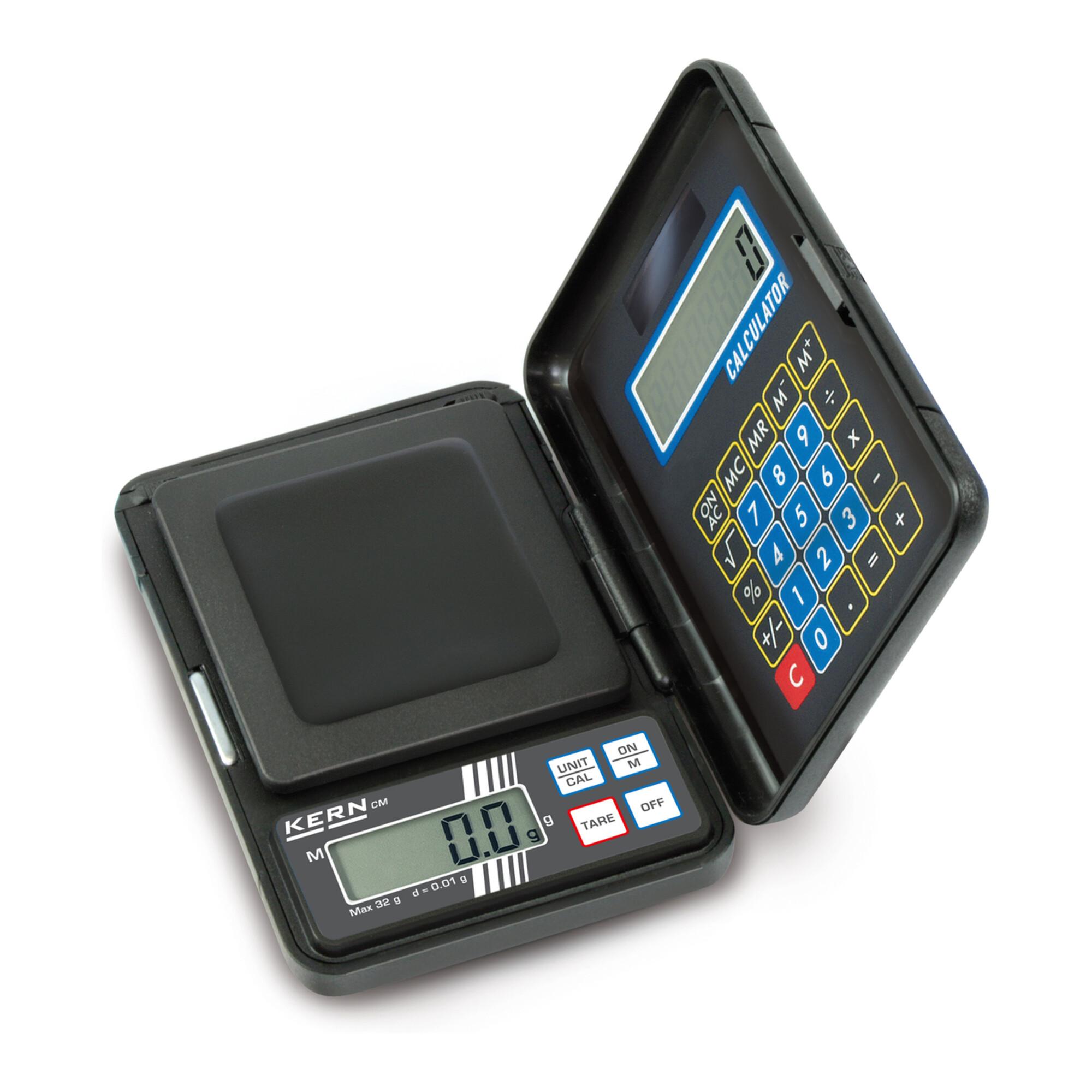 Kern Taschenwaage CM 320-1N+C kalibriert, Wägebereich 320 g, Ablesbarkeit 0,1 g ; KERN & Sohn)