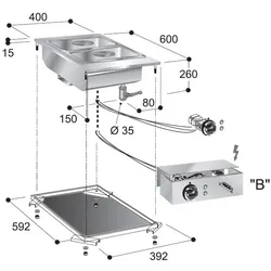 CombiSteel Bain-Marie-Modul