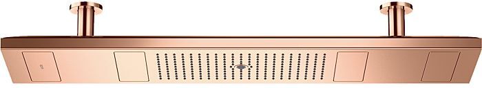 Hansgrohe Axor ShowerHeaven Kopfbrause 10628300 1200x300mm, mit Beleuchtung 3500 K, polished red gold