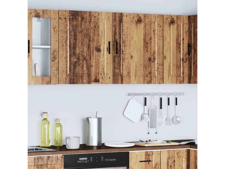 SALE d'hiver  Placards murales de cuisine 2 pcs - MANGO - Colonnes cuisine - Porto vieux bois EU208