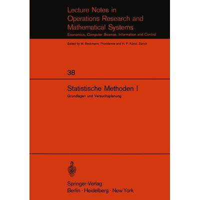 Statistische Methoden I, Taschenbuch von , Springer Berlin, 978-3-540-04961-6