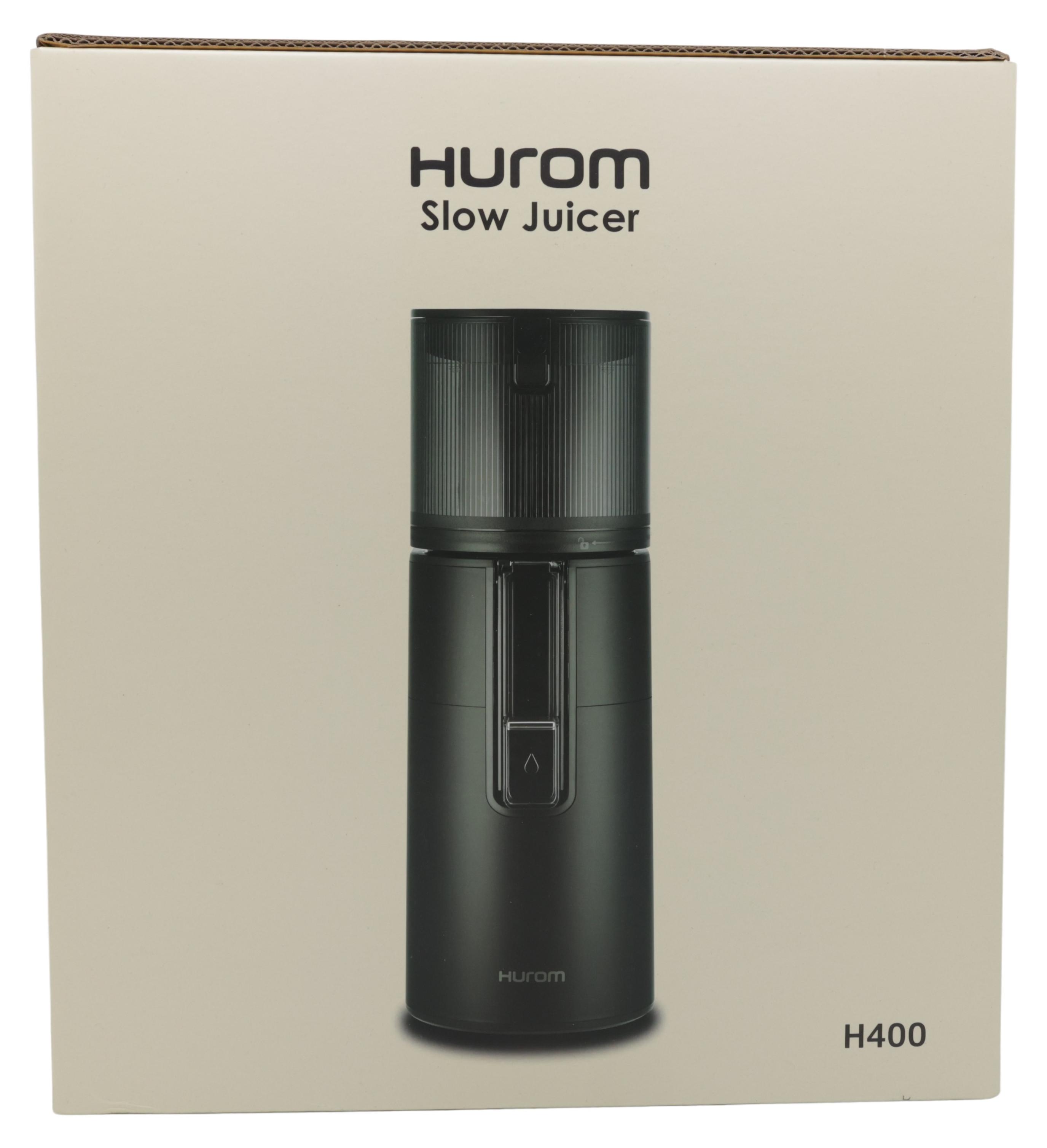 HUROM H-400-BEC05TG Entsafter für Gemüse und Obst, Titangrau