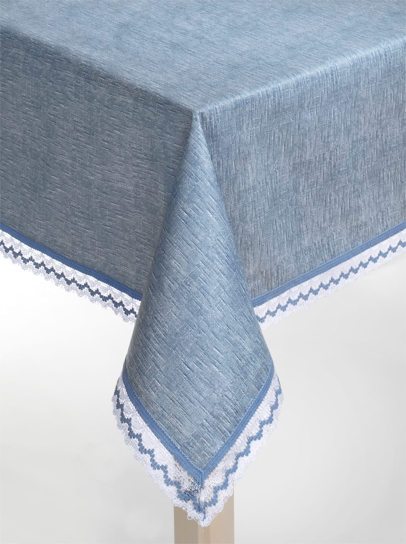 Tischdecke Gr. 4, blau, Ø:160cm, Tischdecken, Tischdecke blau Ø 160cm, eckig