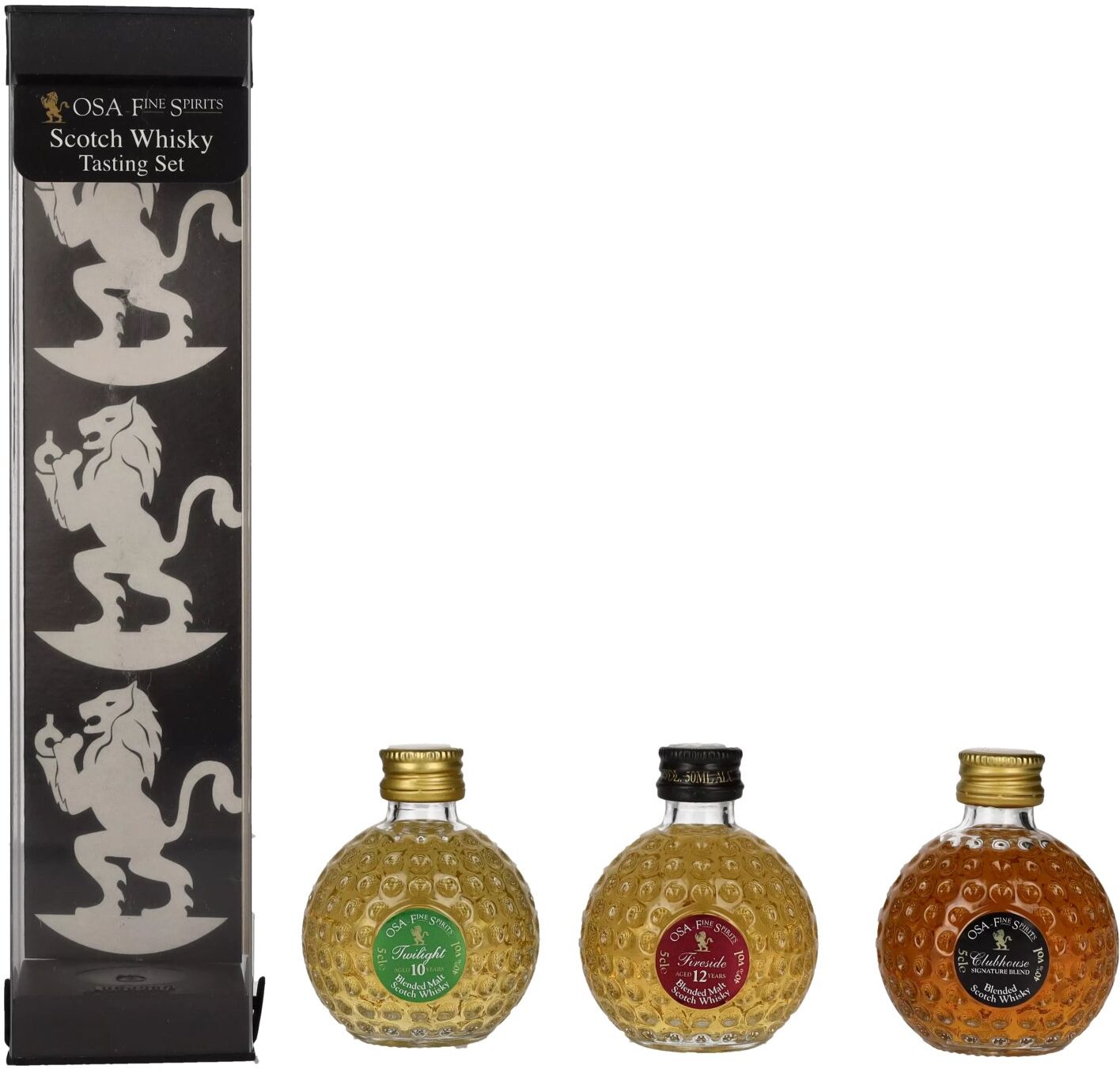 Old St. Andrews Fine Spirits OSA Fine Spirits Blended Bottles Tasting Set 40% Vol. 3x0,05l in Geschenkbox