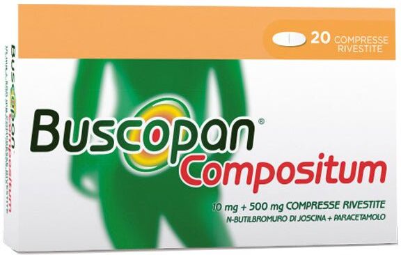 Opella Healthcare Buscopan Compositum 10mg + 500mg 20 compresse rivestite